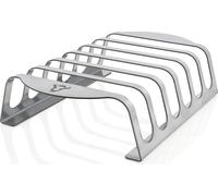 BBQ-Toro Rib Rack en acier inoxydable, support de côtes pour spare ribs, convient pour 6 côtes, accessoires pour barbecue