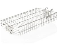 BBQ-Toro Rondelle de gril en acier inoxydable pour tournebroche, panier de gril plat, panier de cage de tumbler, réglable en hauteur
