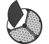 BBQ-Toro Set de plancha en fonte avec grille et plaque de cuisson | Ø 54,5 cm - preseasoned