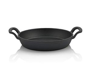BBQ-TORO Set de poêles à servir en fonte (1 pièce) | Ø 20 cm - rond | déjà brûlé - preseasoned | poêle à griller, poêle en fonte, poêle à frire, poêles à feu