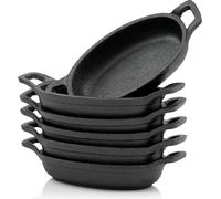 BBQ-Toro Set de poêles à servir (pack de 6) | Poêles à griller en fonte
