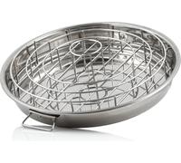 BBQ-Toro Support en acier inoxydable 3 en 1 pour côtes et cuisses de poulet avec bac de récupération