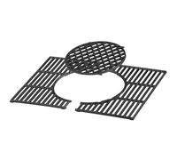 BBQ-Toro Système de grille de cuisson en fonte - 60 x 44 cm - Grille en fonte - Grille de cuisson au charbon de bois - Grille en fonte - Accessoires de barbecue - Grille rectangulaire - Grille de