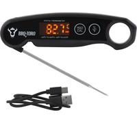 BBQ-Toro Thermomètre de barbecue rechargeable, écran LCD, thermomètre de cuisson numérique -50°C à 300°C