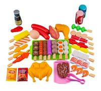 BBQ Toy Set - Barbecue Pretend Play Set | Cuisinage de Jeu de Jeu Barbecue Play with BBQ Accessories, Interactive Toys for Kids, Cooking Playset, pour garçons et Filles, Cadeaux