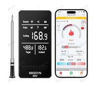BBQOVN Thermomètre à viande WiFi (1, blanc, petit)