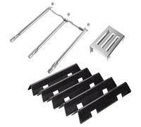 BBQration Pièces de rechange pour barbecue Weber Spirit II, barres aromatisantes 7636 67046, brûleur 69787 et déflecteur de chaleur 67060 pour pièces de barbecue Weber Spirit 2, pour Weber Spirit E310