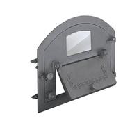 BBQrolling Porte de four à pizza de qualité supérieure 610 x 480 cm - En fonte - Pour four - En pierre - Avec verre - Droit