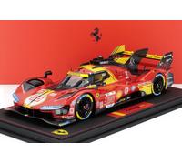 BBR 1/18 FERRARI 499P LE MANS 2024 FEU MOULIN NIELSEN MODÈLE STATIQUE