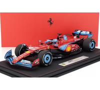 BBR 1/18 FERRARI F1 SF24 LECLERC MIAMI GP 2024 VITRINE MODÈLE STATIQUE DIECAST