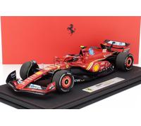 BBR 1/18 FERRARI F1 SF24 SAINZ MONACO GP 2024 VITRINE MODÈLE STATIQUE DIECAST