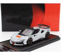 BBR 1/43 FERRARI SF90 XX ROUTE SPIDER 2024 BLANC MODÈLE STATIQUE DIECAST