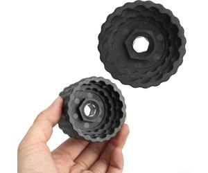 BBR60 Outil de démontage de pédalier de vélo pour pédalier FSA 386EVO, BB-9100 et manivelles Press-Fit 44 mm - Design ABS 16 dents avec insert hexagonal M10