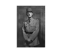 BBSYDH Affiches et impressions 50 * 70cm Senza Cornice Charles De Gaulle Picture Print Modern Family Bedroom Decor Posters