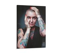 BBSYDH Peinture d'art de mur de toile 50 * 70cm Senza Cornice Sinead O'Connor Musica Tattoo Stampa Quadri per Soggiorno Camera da letto Decorazione