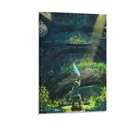 BBSYDH Peintures Sur Toile 50 * 70cm Senza Cornice The Legend of Zelda Breath of the Wild Stampa dipinti per la decorazione della camera da letto del soggiorno