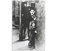 BBSYDH Toile Peinture 60 * 90cm Senza Cornice Charlie Chaplin The Kid Una commedia muta americana del 1921 Camera da letto
