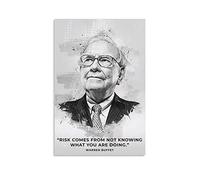 BBSYDH Toile Tableau 30 * 50cm Senza Cornice Warren Buffetts Poster Decorazione Soggiorno Camera da letto Pittura