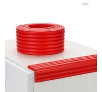 BBTISG Bande De Protection des Bords en Silicone, 2m Autocollante Angle Table Protection Enfant Protection d'Angles et Rebords pour Bébés sur Coins de Murs, Meubles, Bords de Table (Rouge)