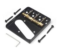 BBTISG Chevalet de Guitare électrique, Chevalet Telecaster Vintage à 6 Cordes avec Selles Standard ABR Bridge Accessoires D'instruments de Musique (Noir)