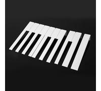 BBTISG Ensemble de Touches Blanches de Piano, 51/52mm Kit de Touches Génériques de Rechange pour Clavier de Piano Outils de Réparation pour Clavier de Piano Lumière Vive (51 mm)