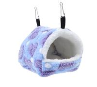 BBTISG Lit d'hiver à suspendre pour oiseaux, 20 x 20 x 17 cm, nid d'hiver doux avec crochets en métal, lit d'oiseau réutilisable, hamac chaud pour hamsters, perroquets (style C)