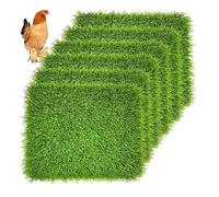 BBTISG Lot de 10 Tapis de Gazon Artificiel Carrés, Vert mousse Mini Simulation Gazons Tapis de Gazon Artificiel à Faire Soi Même Décoration pour Balcon, Terrasse, Extérieur (15 x 15 cm)