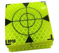 BBTISG Lot de 100 Autocollants de Cibles de Tir, 50 x 50mm Cibles RéFléChissante Autocollante Feuilles De Papier Réutilisable Tir Cible Réfléchissant Adhésif Tir Cible Fluorescent Visant Cible