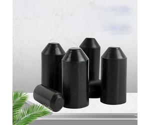 BBTISG Lot de 100 Capuchon D'extrémité Thermorétractable 40 x 60mm Embouts Thermorétractables Chauds et étanches Gaine Thermorétractable Capsules Gaine Retractable Étanche pour Câble