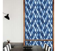 BBTISG Lot de 2 Film Autocollant Statique pour FenêTre, 45 x 100cm 3D Intimité Vitrail Auto Adhésif Film pour Salle de Bain Chambre Cuisine (Style 2)