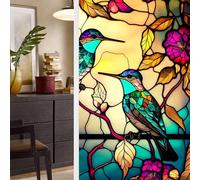 BBTISG Lot de 2 Films D'intimité Statiques Amovibles, 45 x 100cm Film D'intimité Statique pour Fenêtre de Maison, Bureau, Salle de Bain (Style 8)