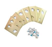 BBTISG Lot de 24 Lame De Rechange pour Robot Tondeuse avec Vis Lames de Rechange Universelles pour Robot à Gazon Robomow RK (doré)