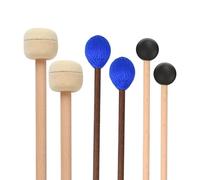 BBTISG Lot de 3 Paires de Baguettes de Percussion Xylophone en Caoutchouc avec Poignée en Caoutchouc Souple pour Barre de Carillon ou Tambour à Fente