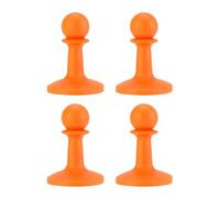 BBTISG Lot de 4 chapeaux anti-tonnerre pour poteaux de camping - Housse de protection anti-tonnerre - Capuchons de protection contre le tonnerre - Capuchon de foudre pour auvent (orange)