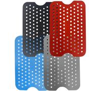 BBTISG Lot de 4 Tapis en Silicone pour Friteuse à Air Comprimé Ninja-Foodi Réutilisables Air en Silicone Réutilisables Pour la Maison, le Restaurant