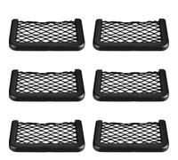 BBTISG Lot de 6 Filet Rangement pour Voiture, Multifonctionnel Sac Pocket Organizer de Voiture Filets de Rangement Élastiques pour Voiture, Caravane, Camping Car, Bateau (20 x 8 cm)