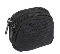 BBTISG Petite Pochette Tactique Ronde, Pochette Molle EDC pour L'extérieur Mini étui Portable pour Cartes Clés Sac Banane Universel pour Chasse, Camping, Randonnée, Trekking (Noir)