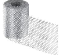 BBTISG Protection Vidange de Gouttière en Aluminium, 6m * 127mm Maille Extensible pour Gouttière Empêche les Feuilles ou Les Débris de Boucher les Becs de Descente (largeur:127mm)