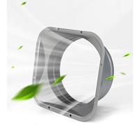BBTISG Raccord de Gaine avec Flange Ø100mm Connecteur de Conduit à Bride Carrée pour Tuyau D'échappement en Métal pour Système de Ventilation de Chauffage et de Refroidissement