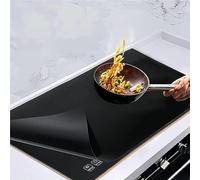 BBTISG Tapis De Protection Pour Plaque à Induction, 54 x 90cm RéSistant à La Chaleur AntidéRapant Couverture De BrûLeur De CuisinièRe Housse De Protection En Silicone Pour Induction