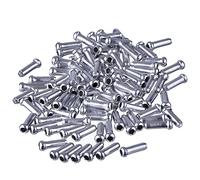 BBTO 100 Pièces Embouts de Câble de Frein pour Vélo de Montagne Embout Gaines Alliage en Argent