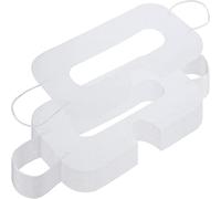BBTO 150 Pack Masque Jetable Masque Non Tissé pour Yeux Couverture de Masque des Yeux Sanitaire Blanc Compatible avec Casque Vive Headset de Réalité Virtuelle (Blanc)