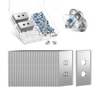 BBTO 30 Lames de rechange compatibles avec Mammotion Luba Yuka et LUBA 2, lames de rechange en acier inoxydable, accessoires pour tondeuses robotisées, 30 vis adhésives et 30 rondelles