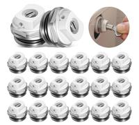 BBTO BBTO-CCVHJ890YY 10 Pcs Bouchons de Purge Radiateur Manuel 1/2 Pouce Vanne en Laiton Purgeurs d'Air Buse d'Échappement Jusqu'à Bar 120 Degrés Celsius Température Travail
