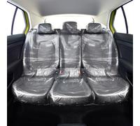BBTO Lot de 10 Housses de siège de Voiture jetables en Plastique Transparent - Protection Universelle - Anti-saleté et Anti-poussière - Étanche - Accessoires pour Voiture, Camion, Bus