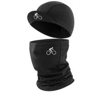BBTO Lot de 2 Bonnet de Cyclisme Anti-UV Tour de Cou avec Éléments Réfléchissants Casquette de Cyclisme Protection UV Respirant et Coupe-Vent pour Femmes et Hommes Extérieur