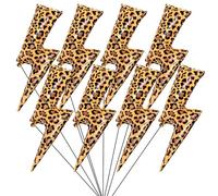 BBTO Lot de 8 ballons en nylon avec imprimé guépard - Ballons en nylon - Décorations d'animaux de la jungle pour fête d'anniversaire - Thème du zoo safari Y2K - Accessoires photo pour enterrement de