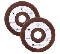 BBTO meule de rechange (2 pièces) compatible Einhell - diamètre 108 mm, fixation 23 mm, grain P100 - pour affûteuse à chaînes de scie Einhell
