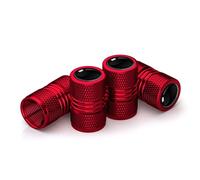 BBTUA 4 Pieces Bouchon de Valve Voiture pour Fiat Panda Cross City Cross Hybrid 2021-2023 2024, Valve Pneu Voiture Couvre-Valve Capuchon de Valve Protection Accessoire,Red