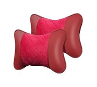 BBTUA Coussin D'Appui-Tête Voiture pour Peugeot Partner III Van 2019-4, Oreiller de Cou Élastique et Respirant Confort Anti-Fatigue pour la Conduite et Les Voyages,Red